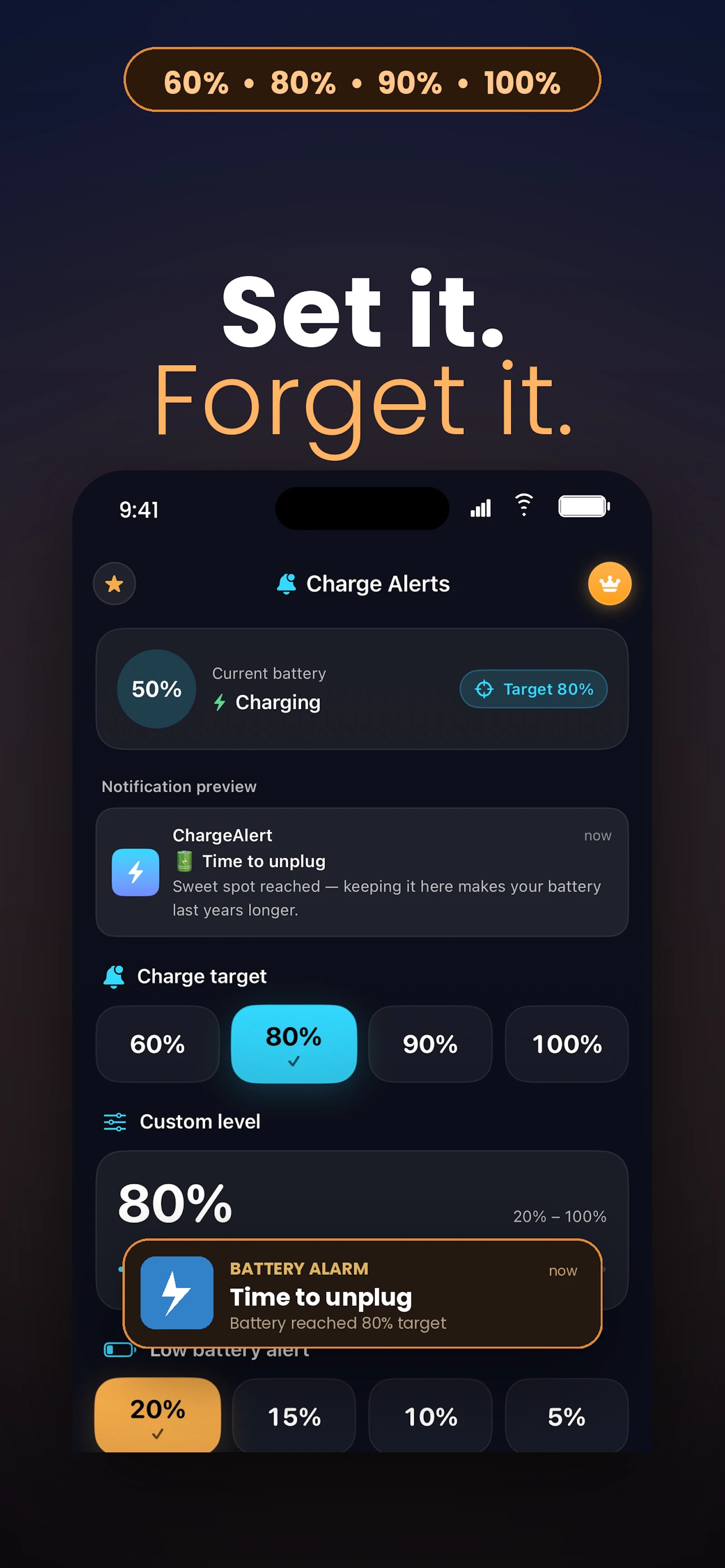 Battery Alarm screenshot 3