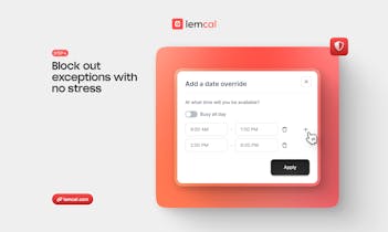 Intégration Lemcal - Intégrez facilement Lemcal à votre logiciel de calendrier existant.