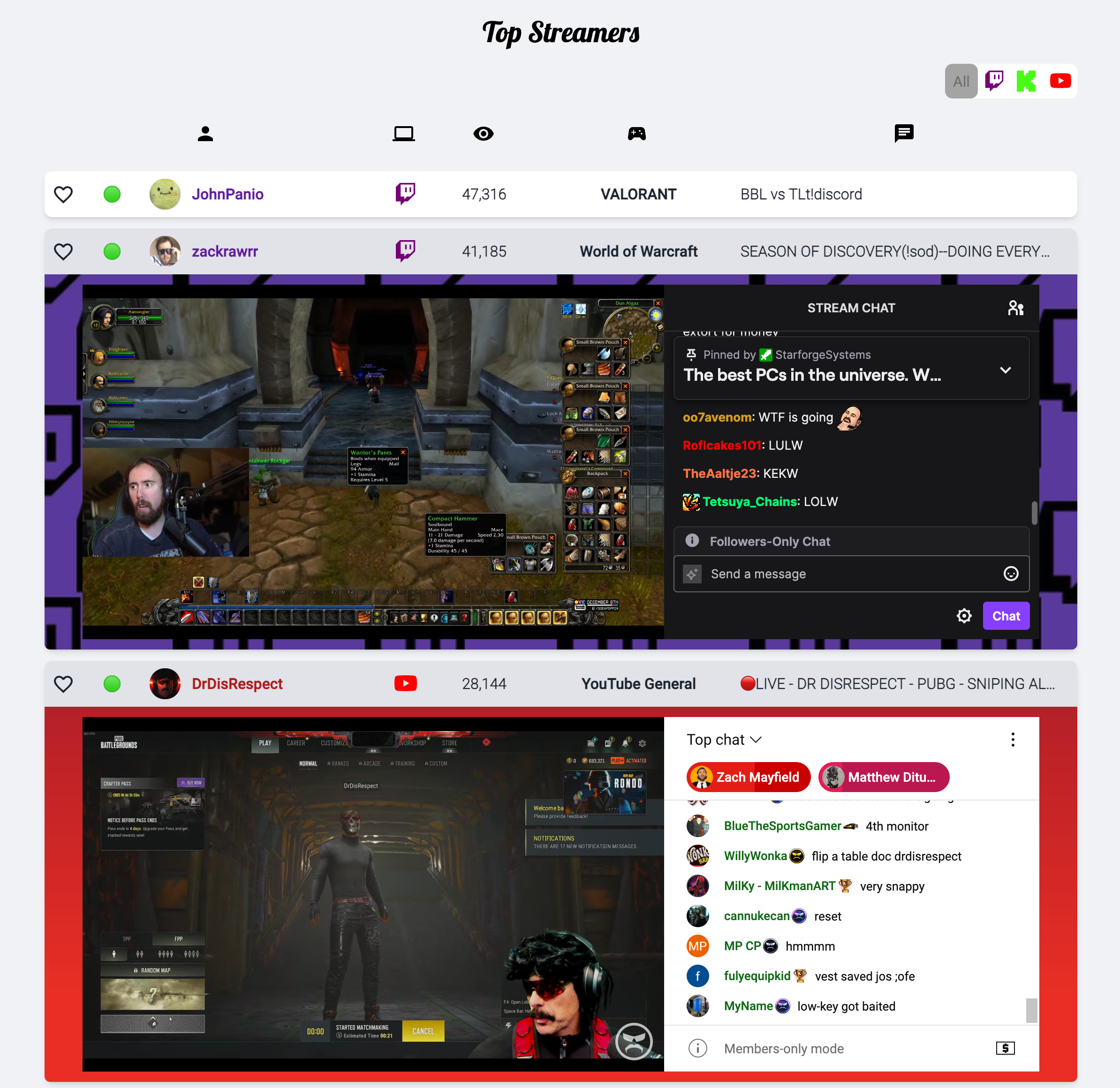 È il mio streamer online - Segui e guarda i tuoi streamer preferiti su tutte le piattaforme media 3