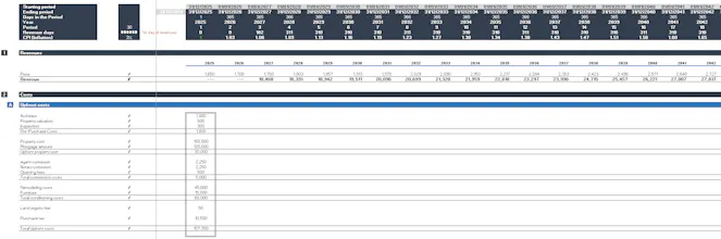 Rental Property Financial Model Template gallery image