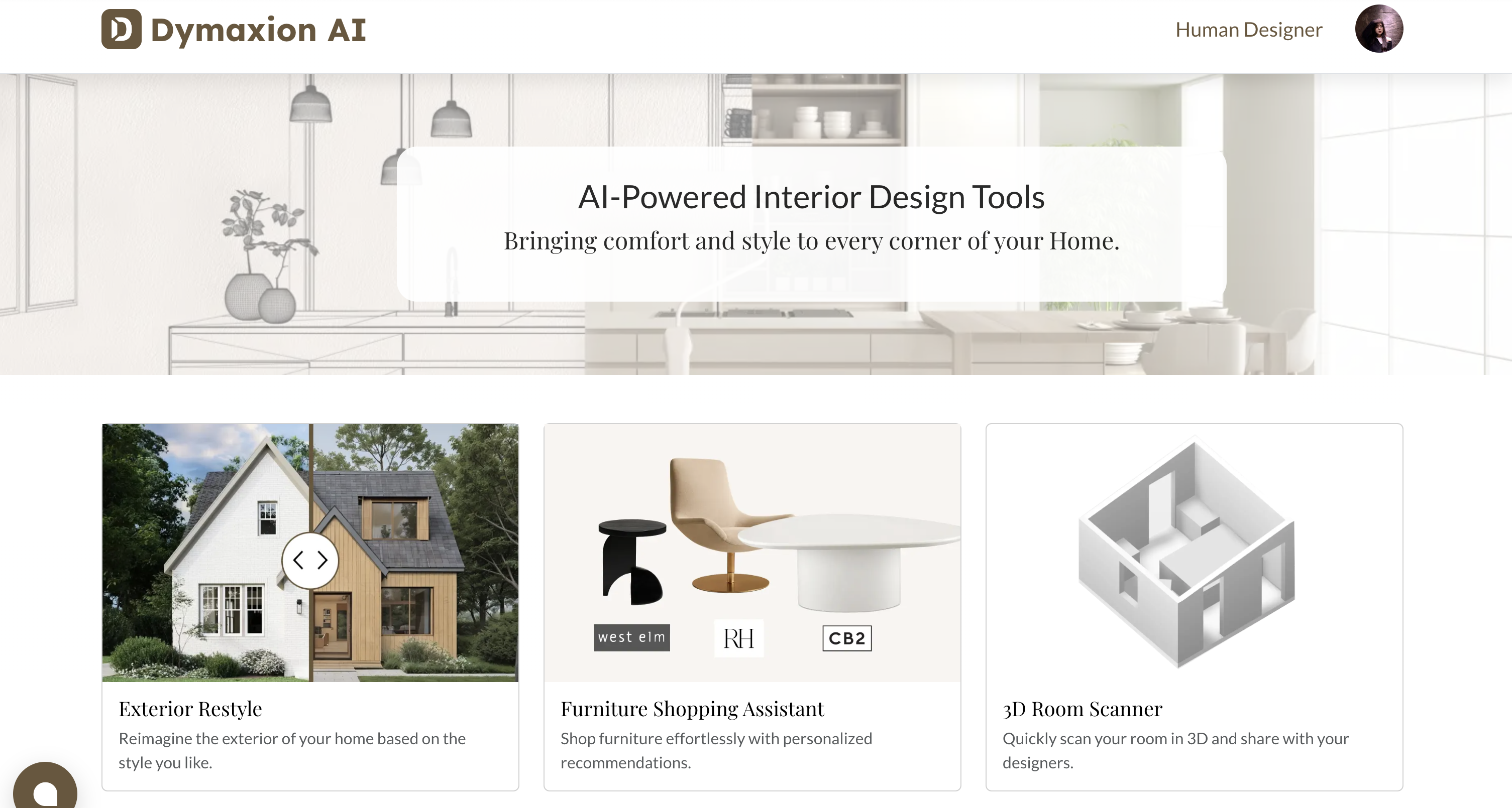 startuptile Dymaxion-Transform your home with AI-powered design