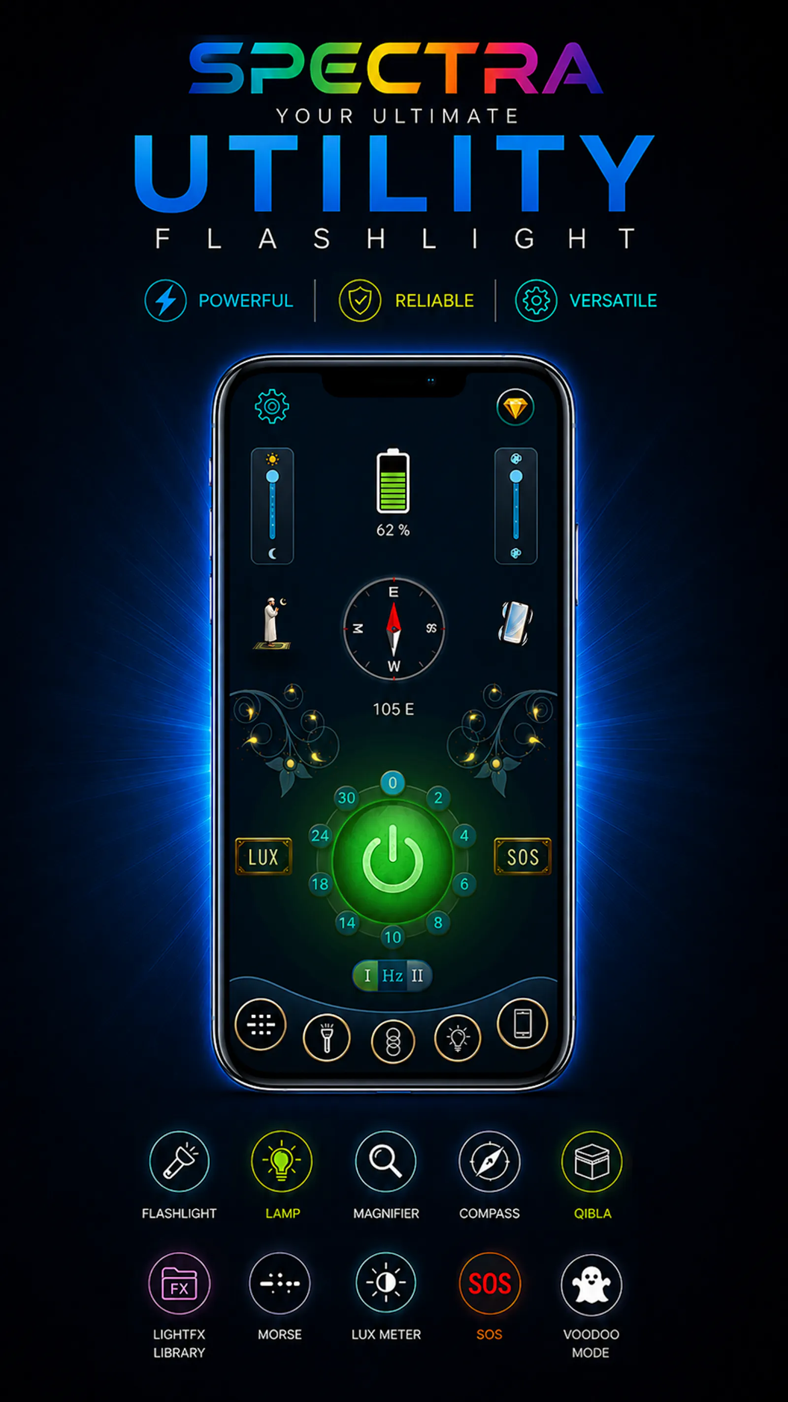 Spectra Flashlight & Light Tools screenshot 1