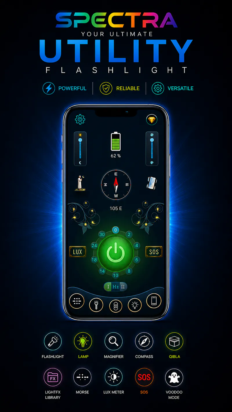 Spectra Flashlight & Light Tools screenshot 1