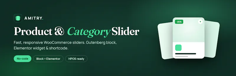 Amitry Product Category Slider screenshot 1