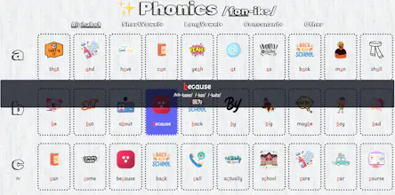 Phonics gallery image