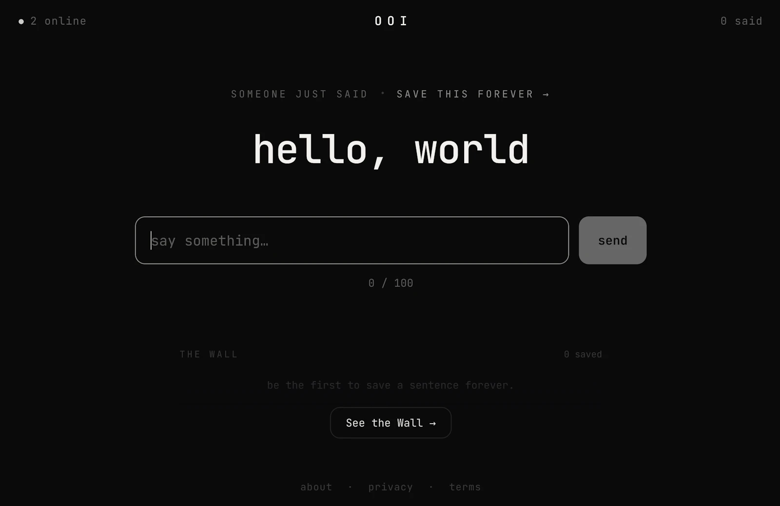 Only One Input screenshot 1