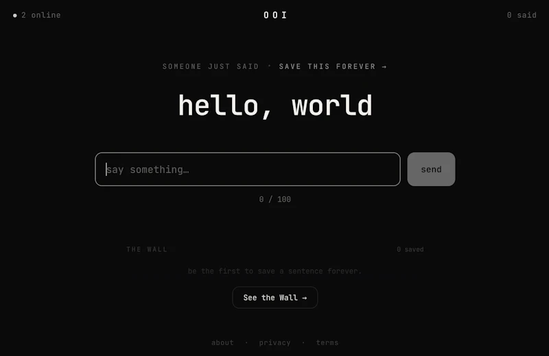 Only One Input screenshot 1