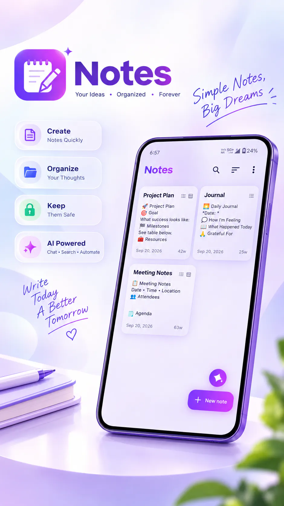 Smart Notes – AI Powered