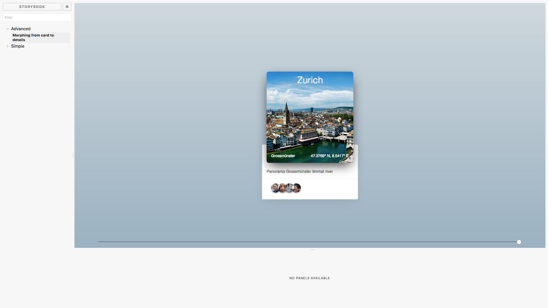 React Morph gallery image