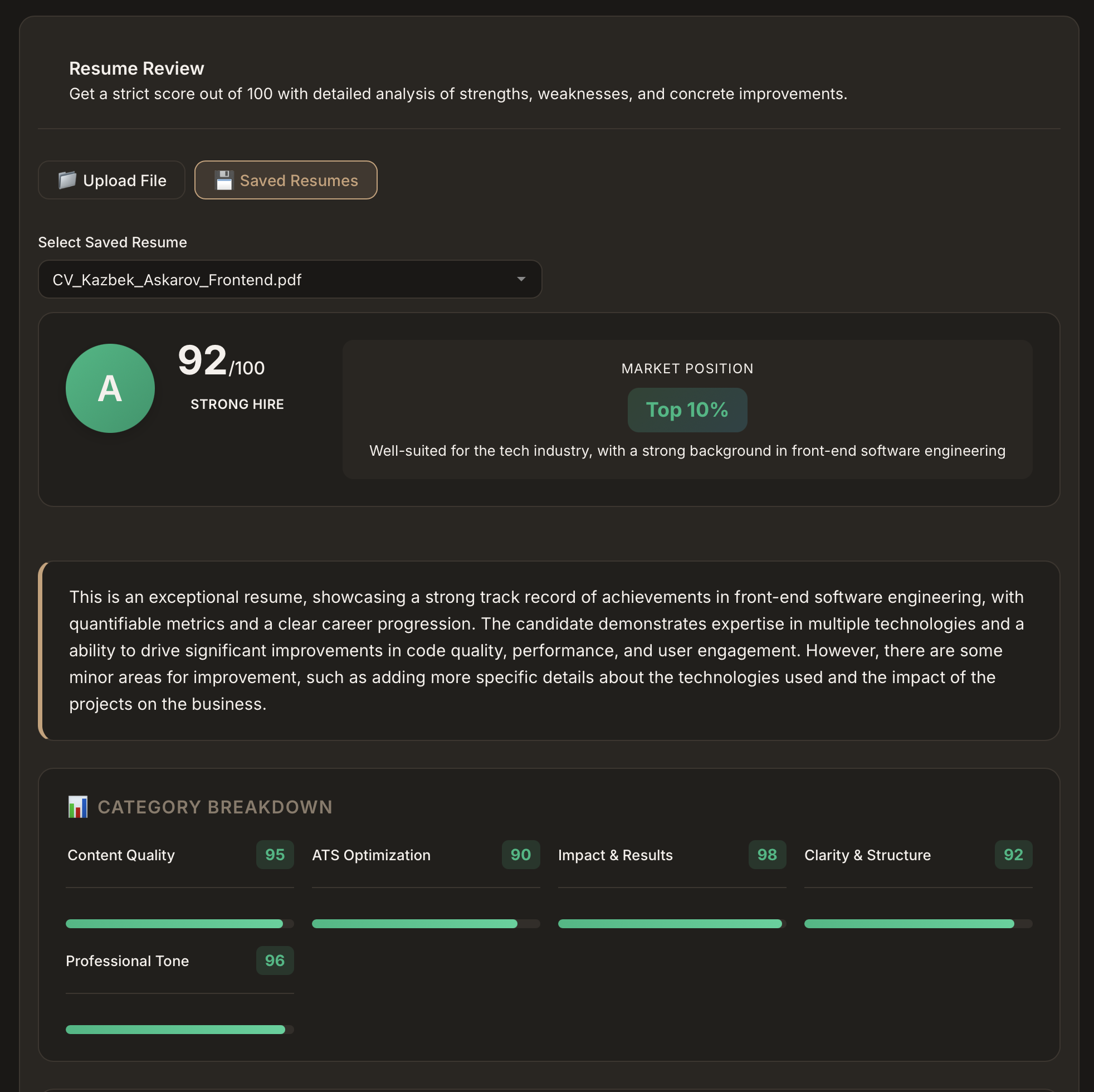 YonderCV - Screenshot 2 showing product features and functionality