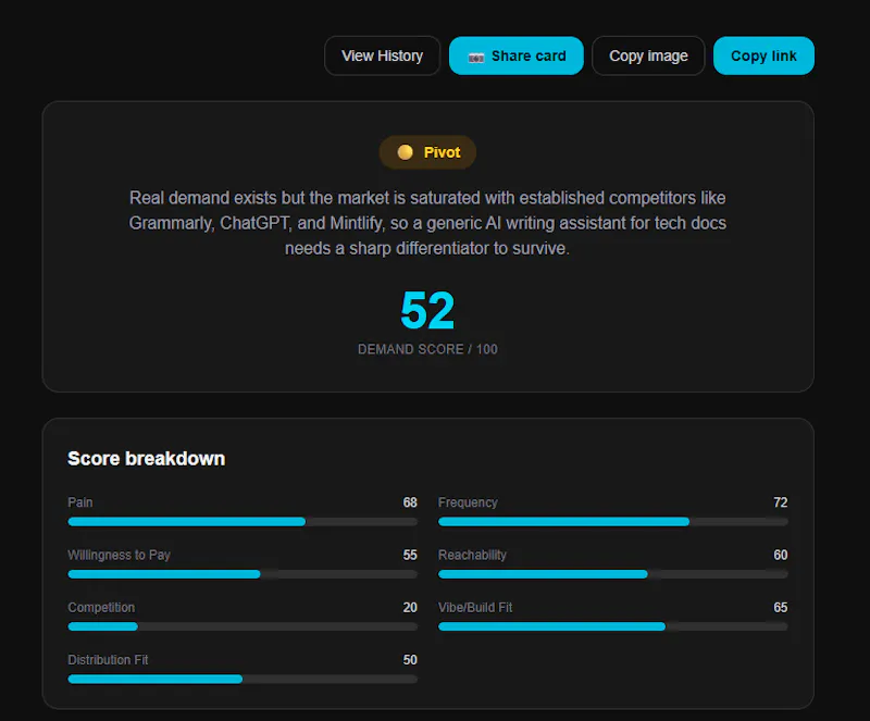 DemandProof screenshot 2