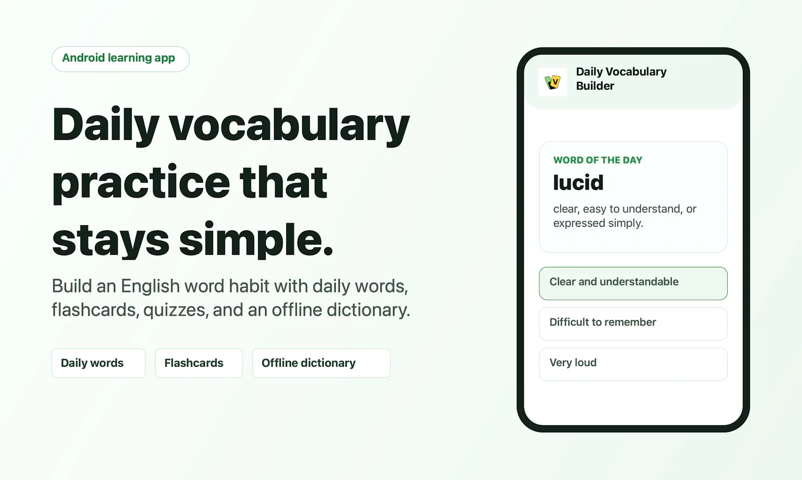 Daily Vocabulary Builder screenshot 1