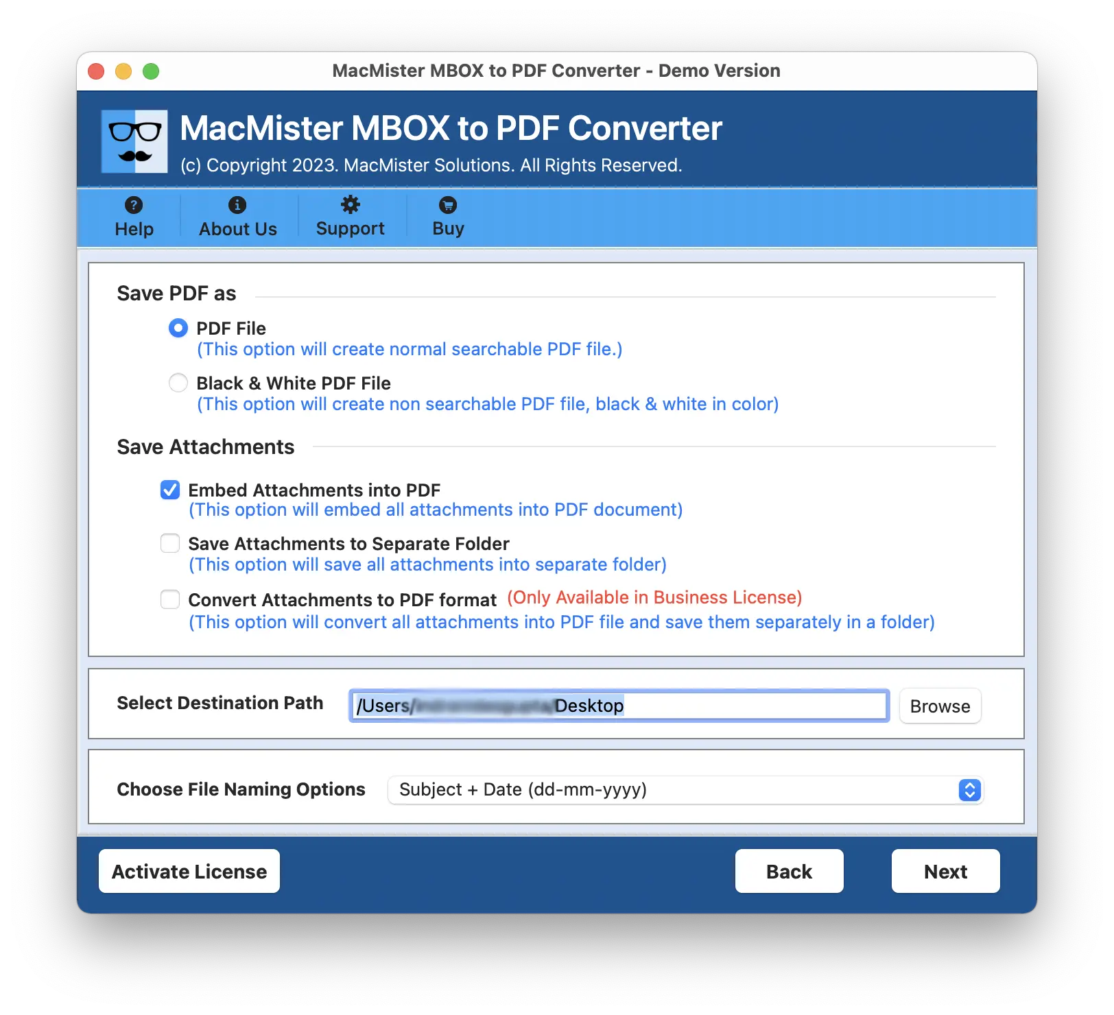 Média Macmister Mbox à PDF Converter Mac 4