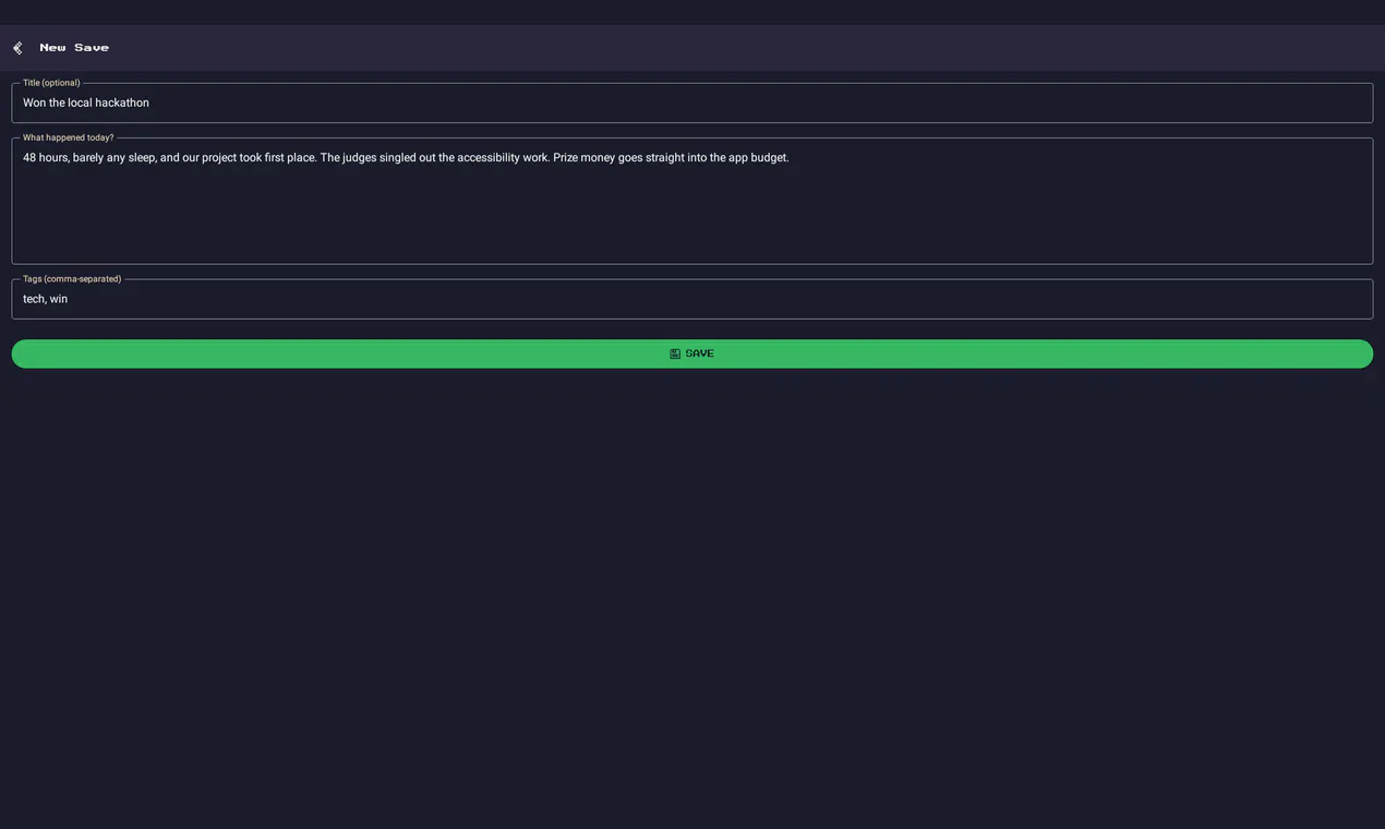Retro Journal Desktop Client gallery image