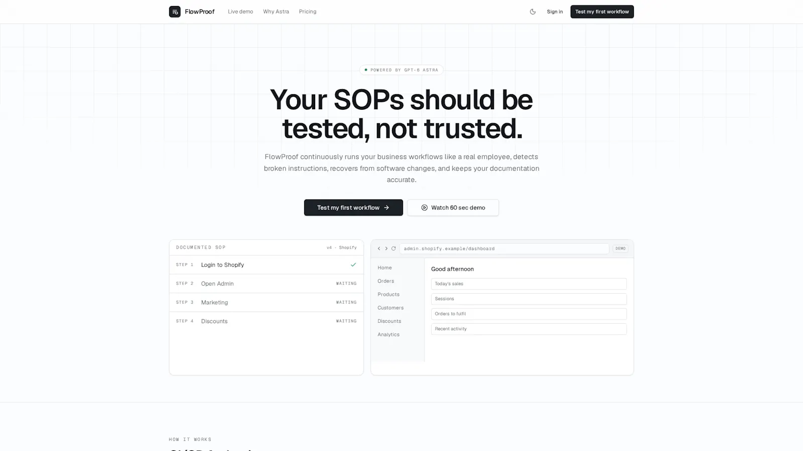 FlowProof screenshot 1