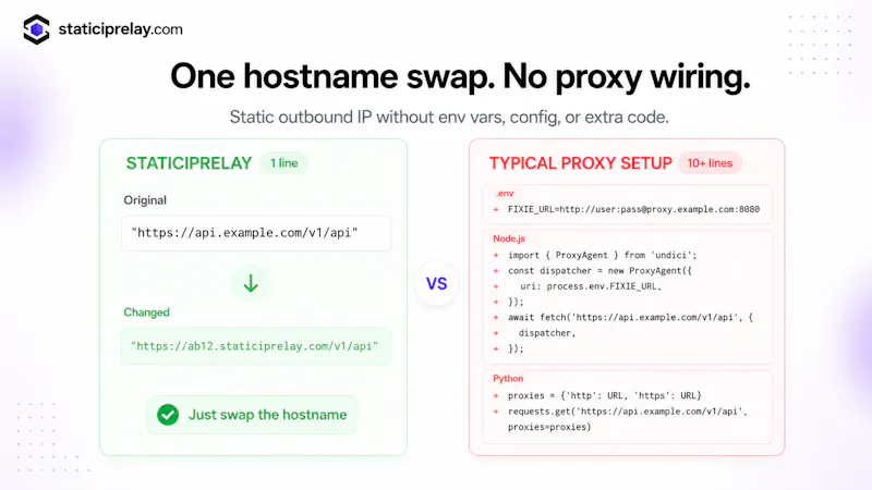 Static IP Relay screenshot 2