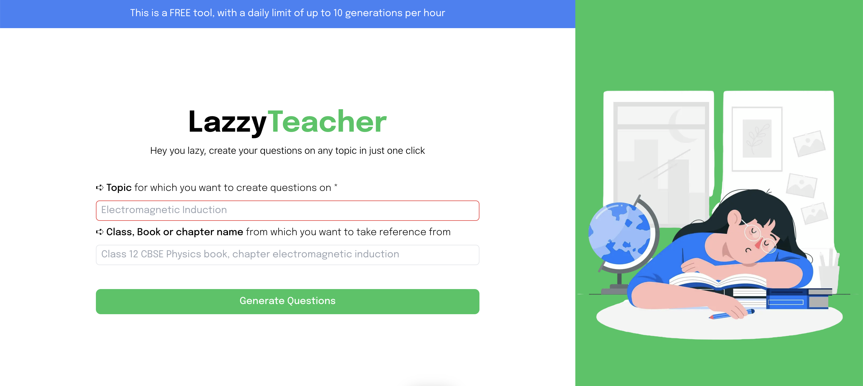 Média Professeur de lazzy - Créez des questions sur n'importe quel sujet en un seul clic 2