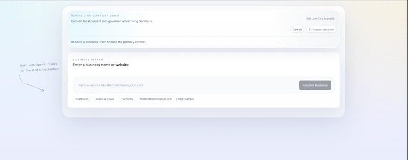GENYS screenshot 1