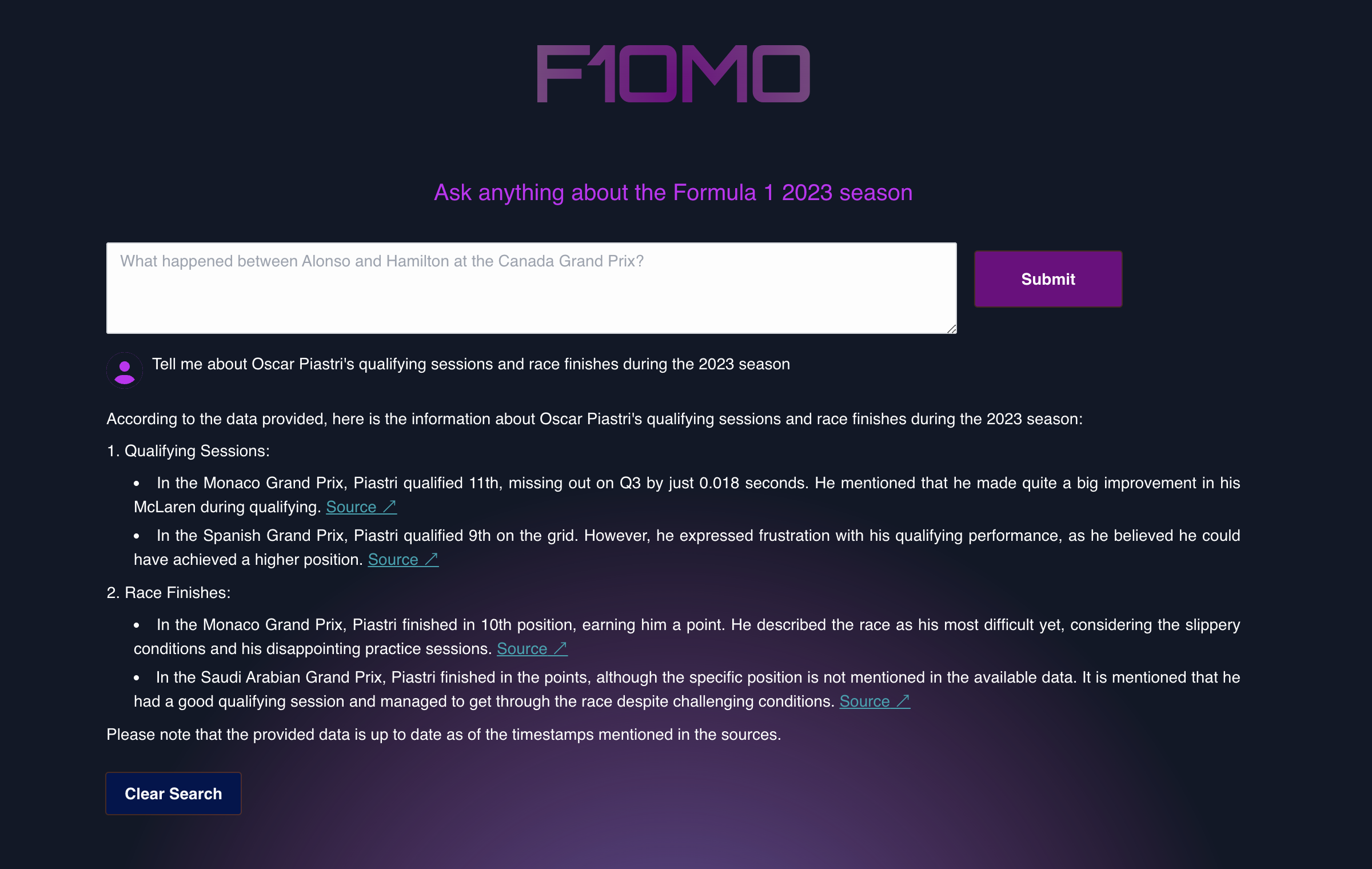 F1omo - Formula 1粉丝的AI聊天机器人媒体2