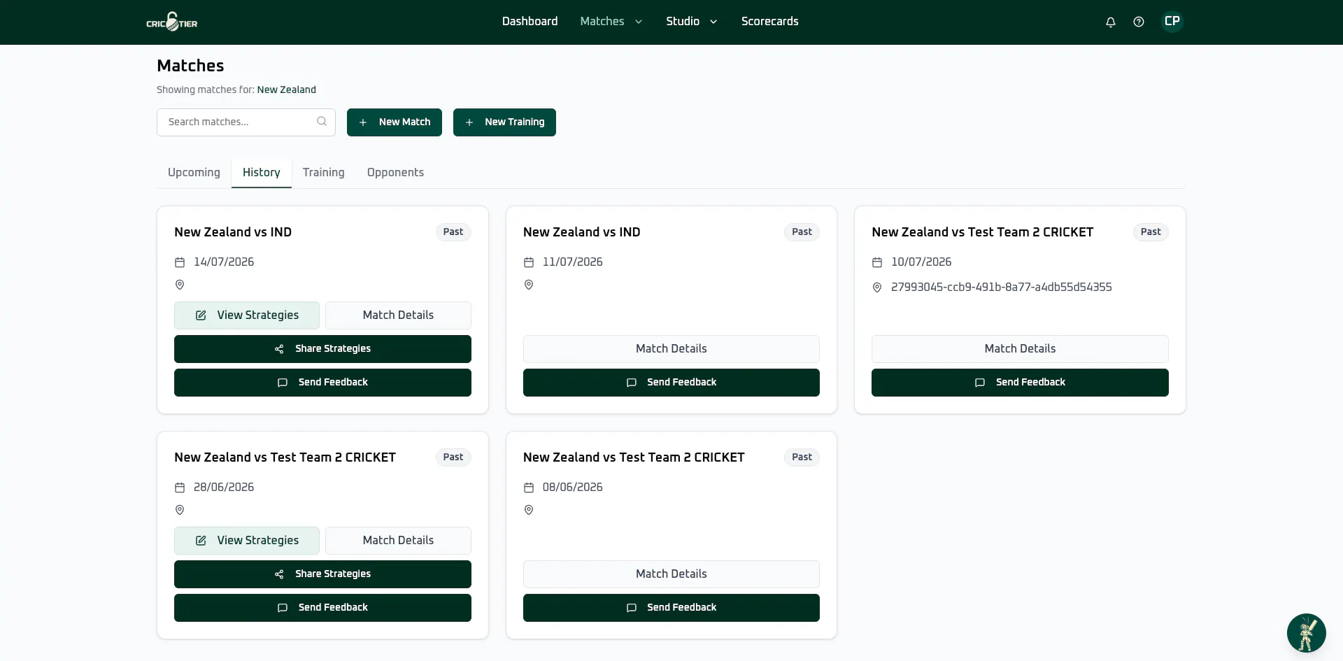 Crictier Planner App gallery image