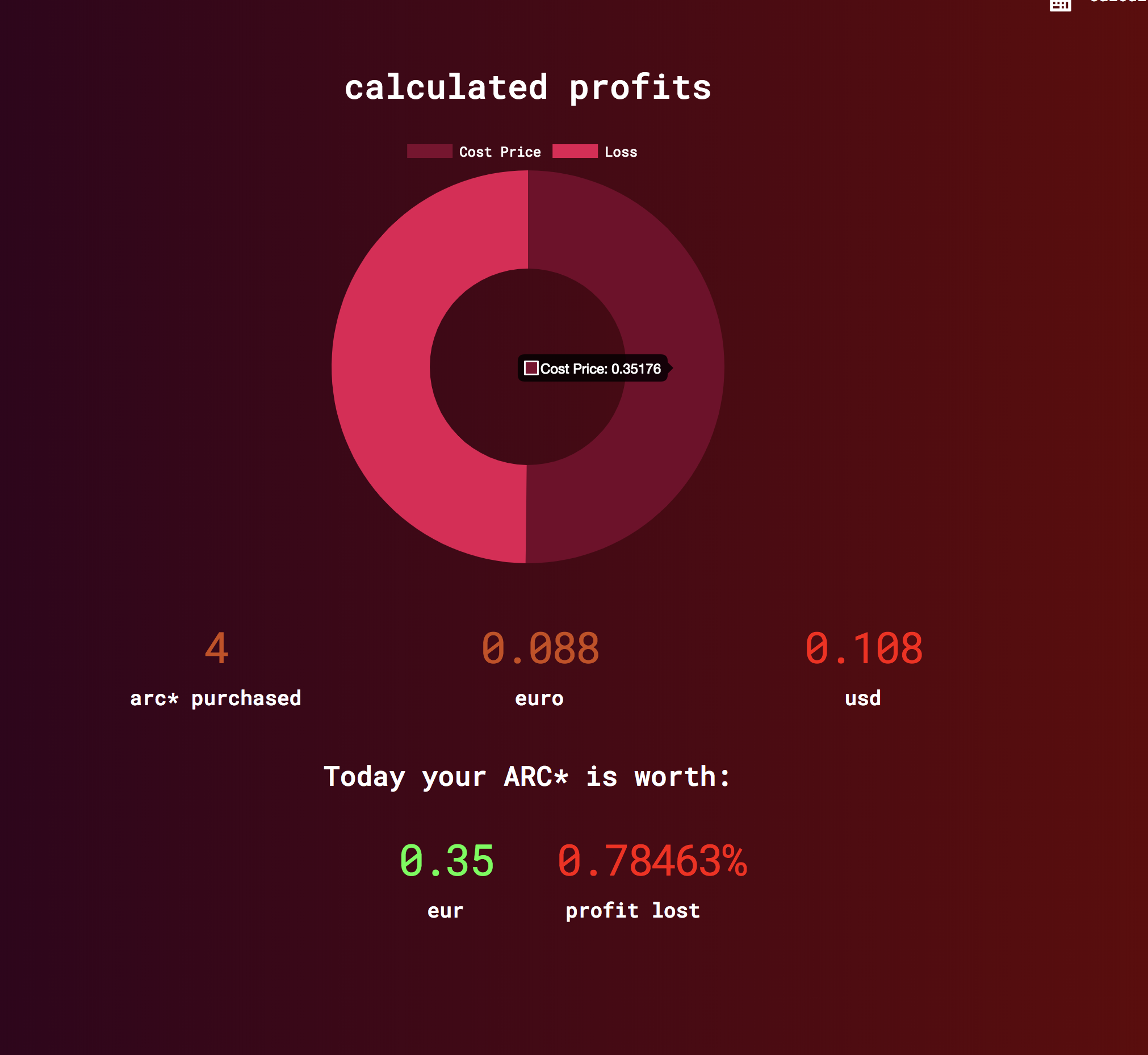 Simple Crypto Profit Calculator gallery image