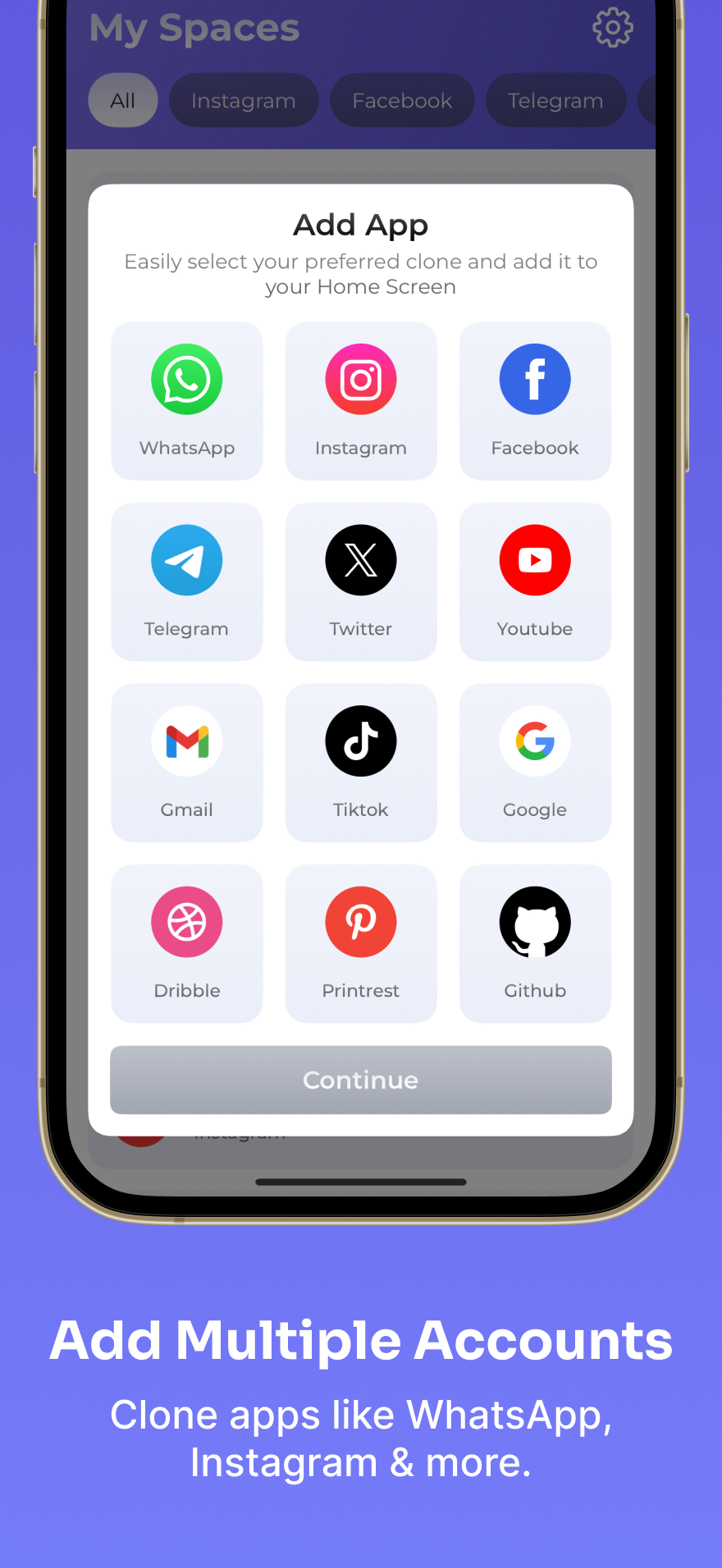 Parallel account - dubbele ruimtes - Voer meerdere accounts van dezelfde app uit op één apparaat. media 3