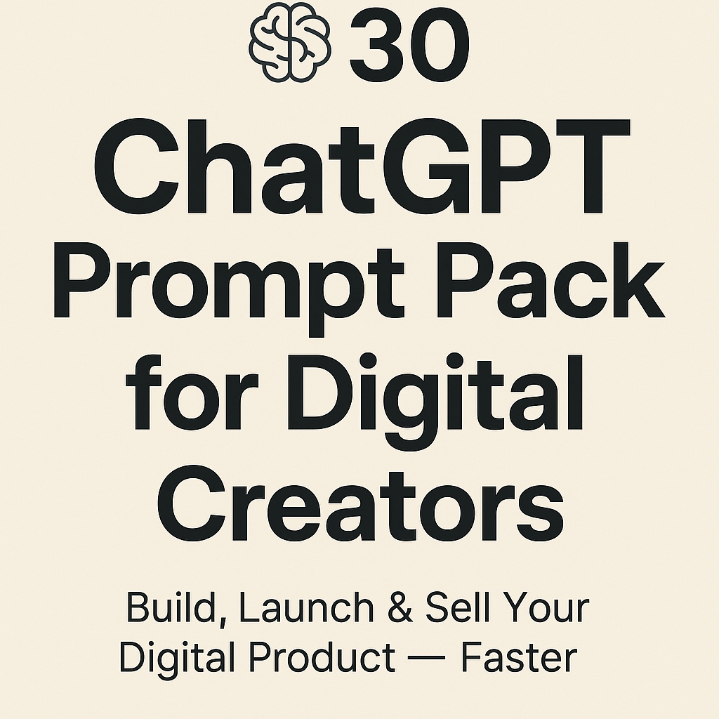 Prompt Pack for Creators & Solopreneurs logo
