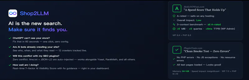 Shop2LLM screenshot 2
