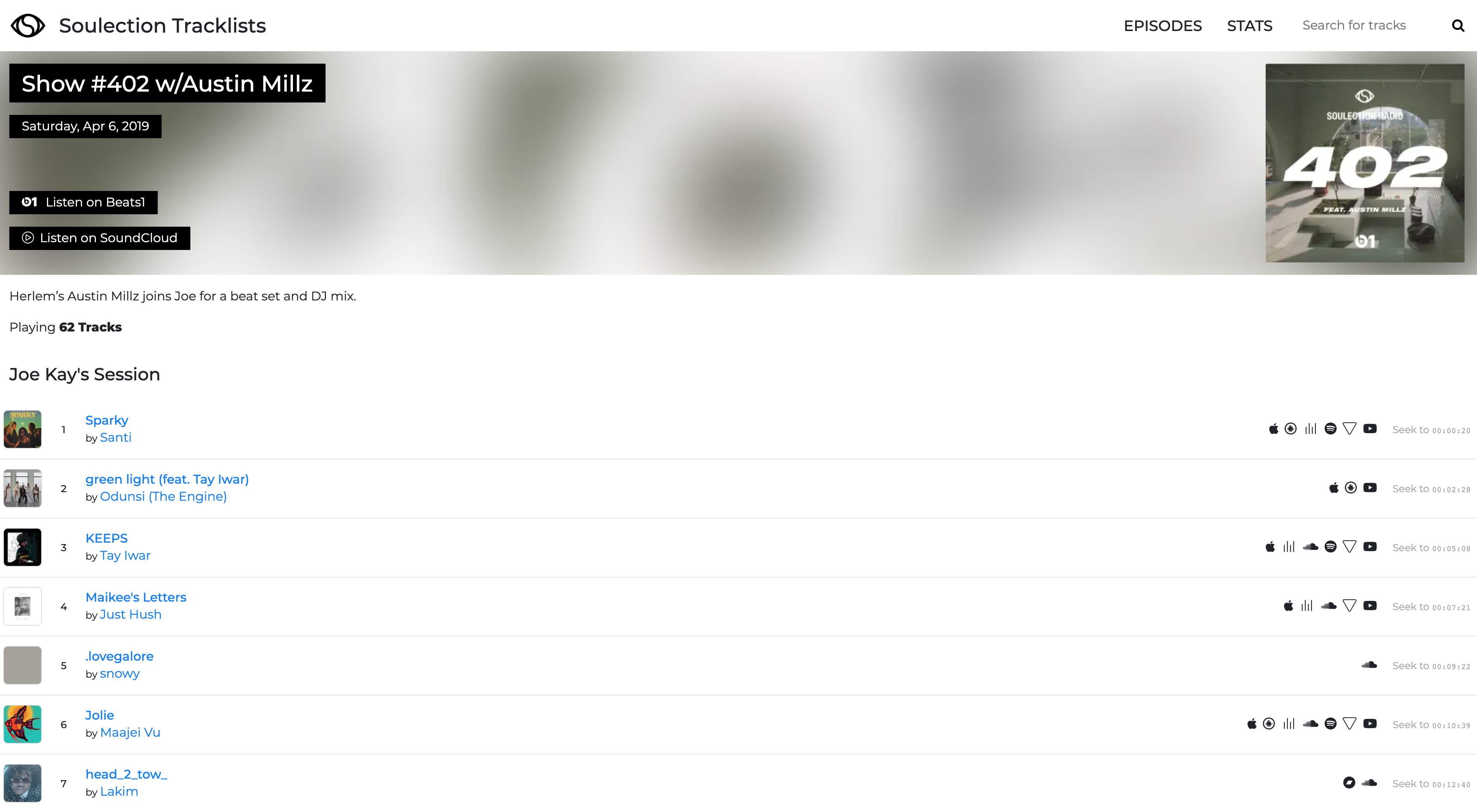 Soulection Tracklists gallery image