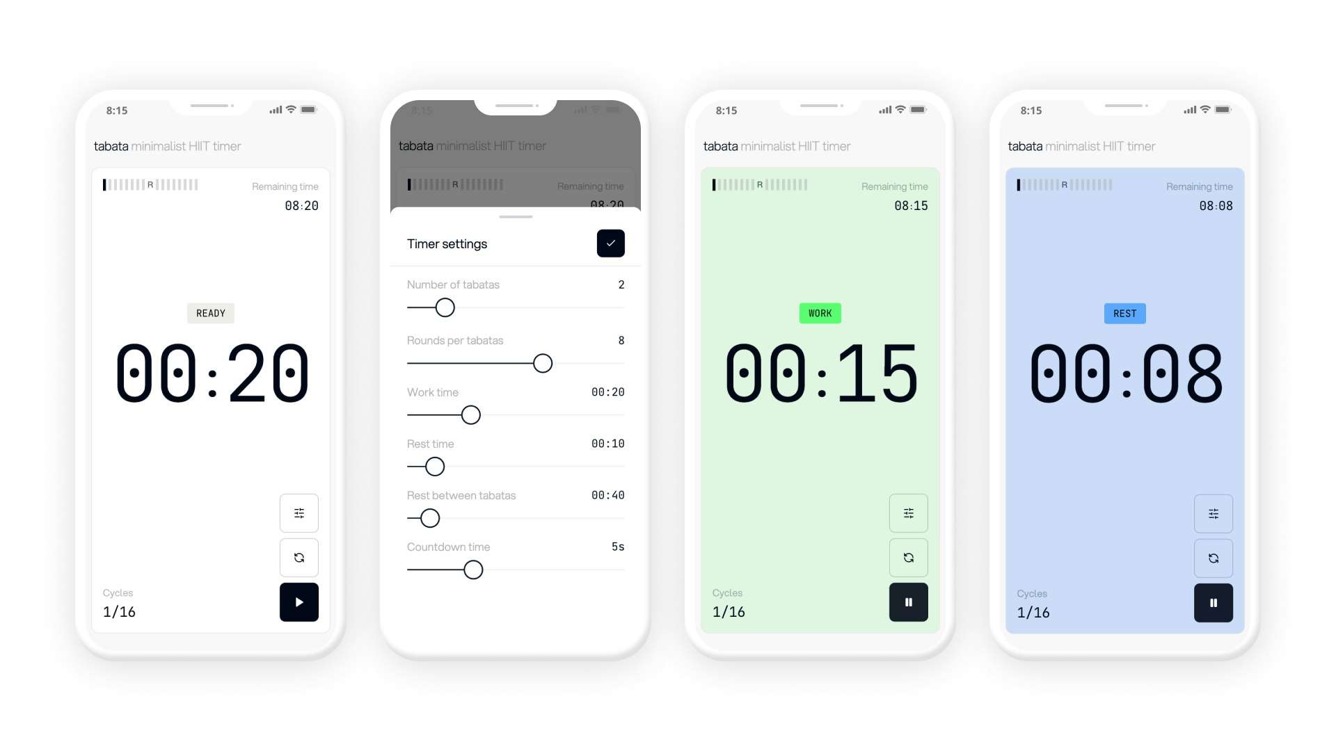 Tabata.page - Minimale, aanpasbare Tabata -timer, direct in uw browser media 2