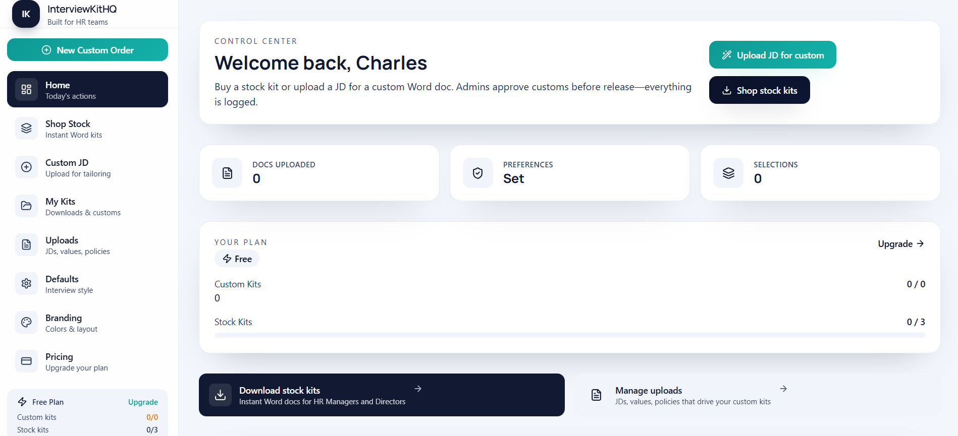 InterviewKitHQ - Main product screenshot demonstrating key features and user interface