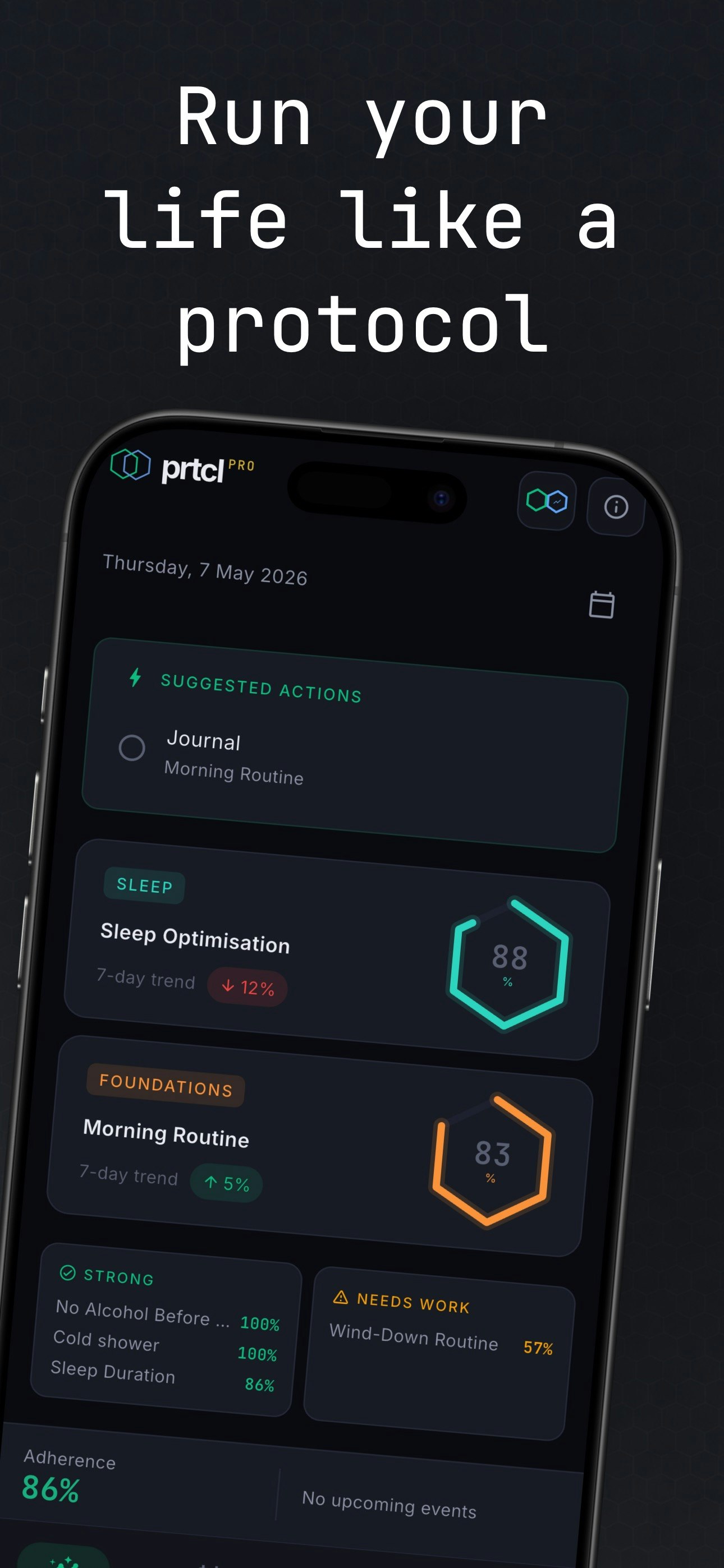 prtcl: health protocol tracker gallery image
