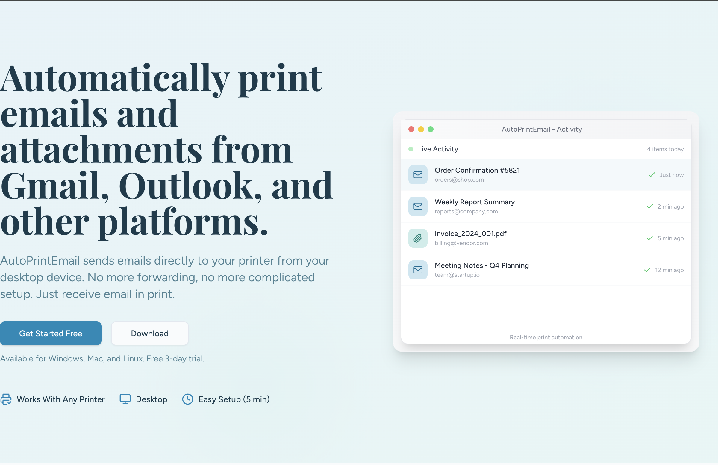 AutoPrintEmail gallery image