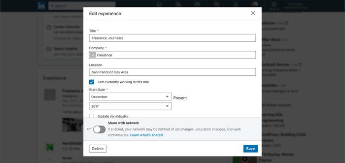 Promotion on Linkedin gallery image