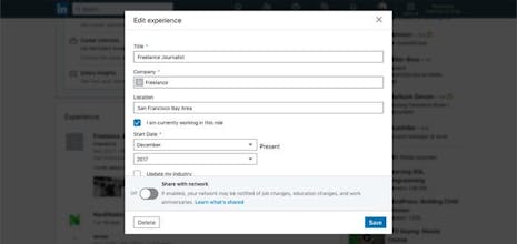 Promotion on Linkedin gallery image