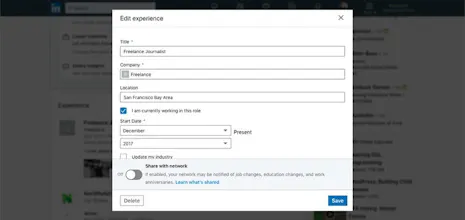 Promotion on Linkedin gallery image