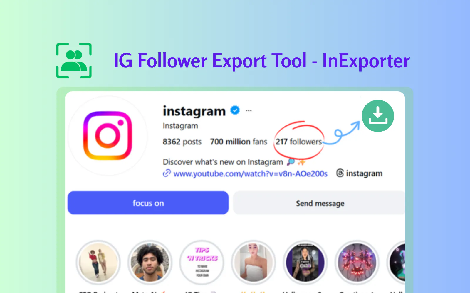 IG Follower Export Tool -InExporter gallery image