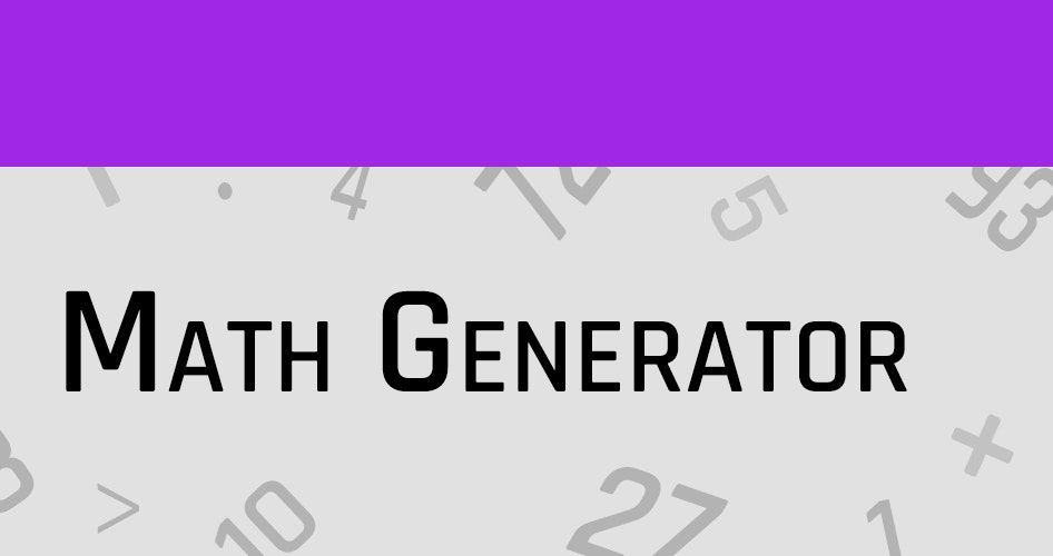 Math Generator gallery image