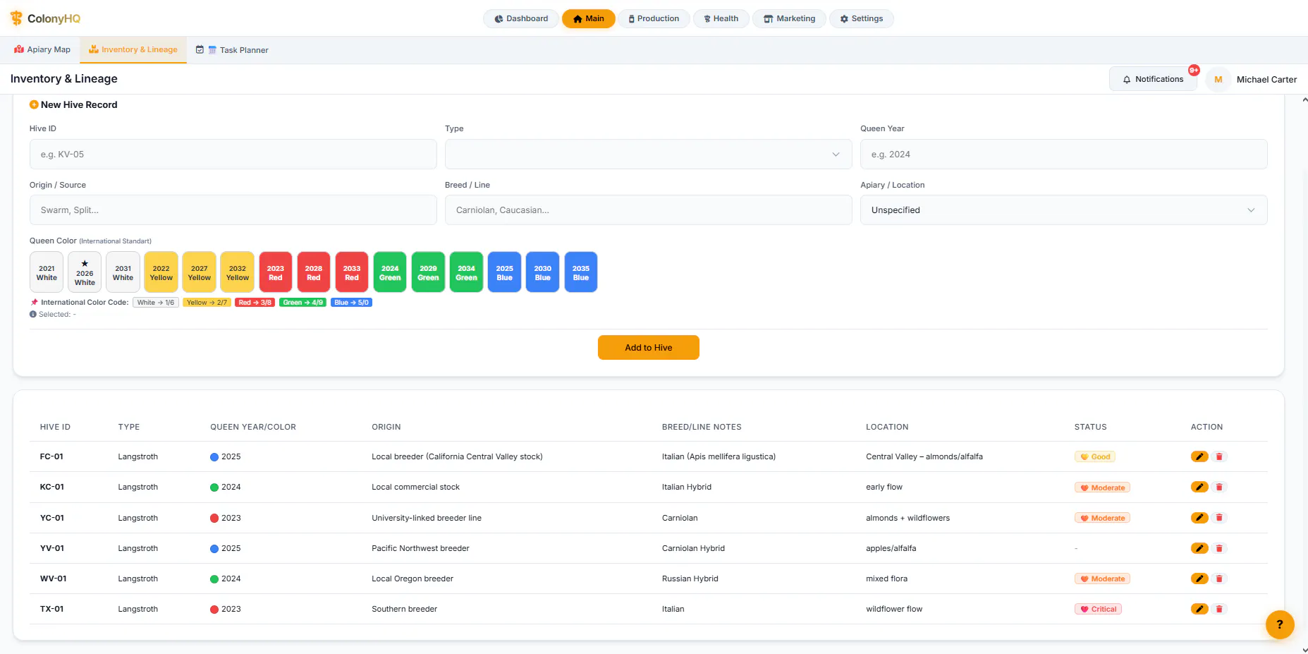 Beekeeping Web App Template gallery image