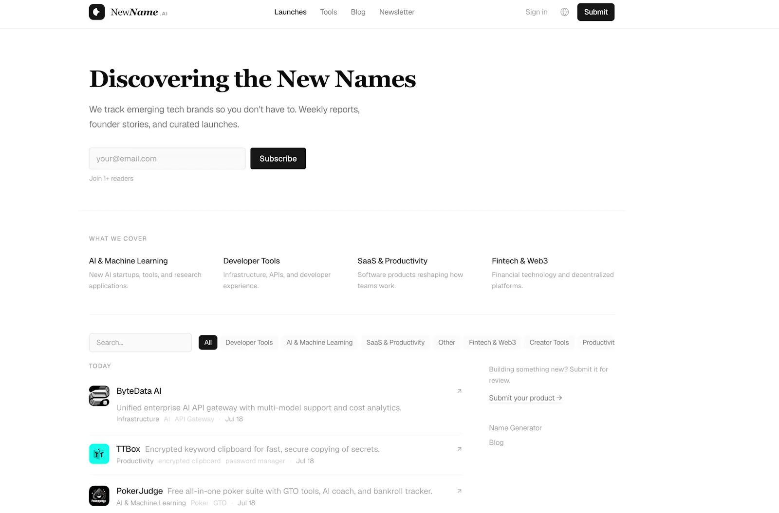 NewName.ai screenshot 2