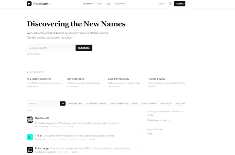 NewName.ai screenshot 2