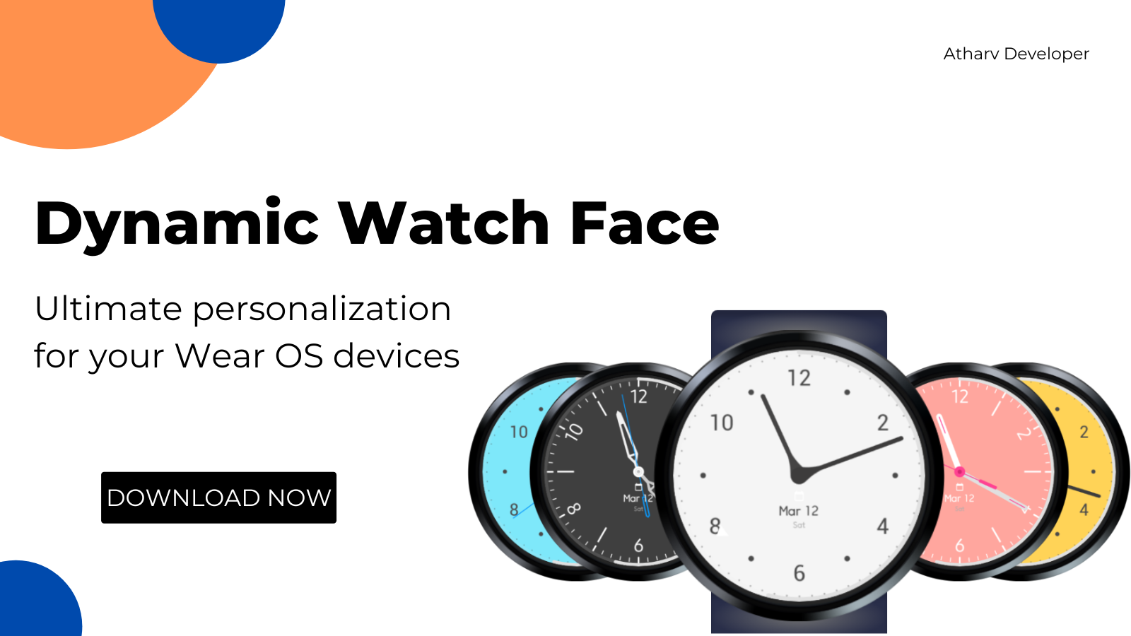 Média Visage de montre analogique dynamique - Personnalisation et personnalisation ultime pour les appareils de système d'exploitation 2