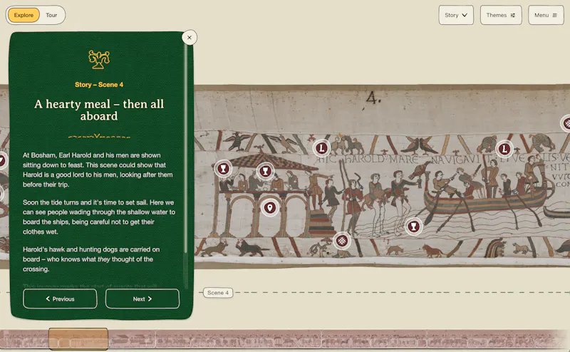 The Bayeux Tapestry online experience screenshot 1