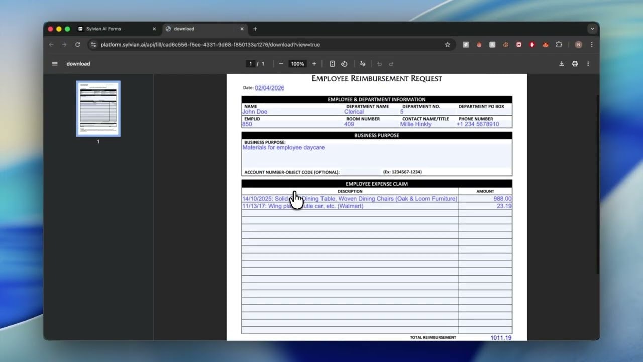 Sylvian AI Forms gallery image