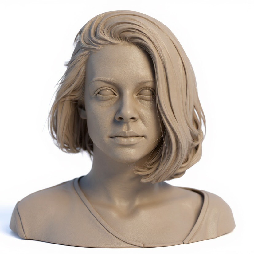 3D bust maker logo