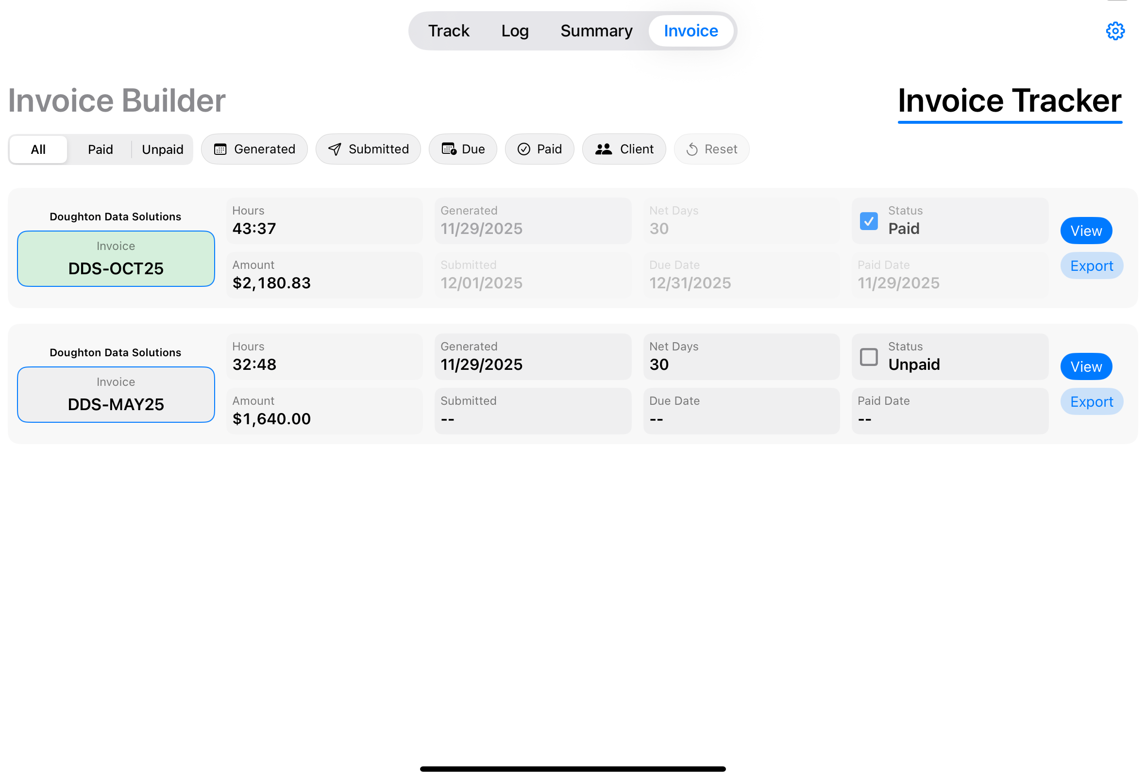 MyTime: Time & Invoice Tracker gallery image