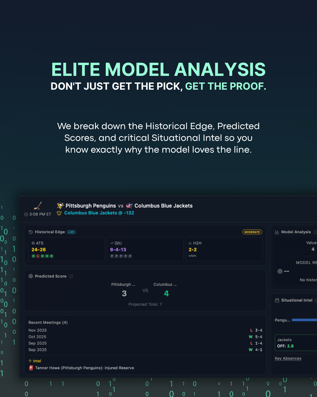 Precision Algorithms: AI Sports Engine - Screenshot 2 showing product features and functionality