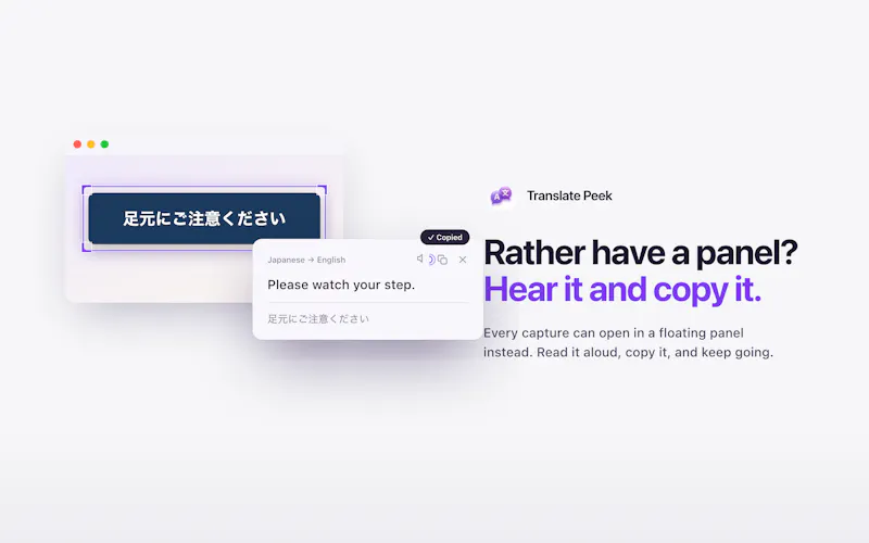 Translate Peek screenshot 4