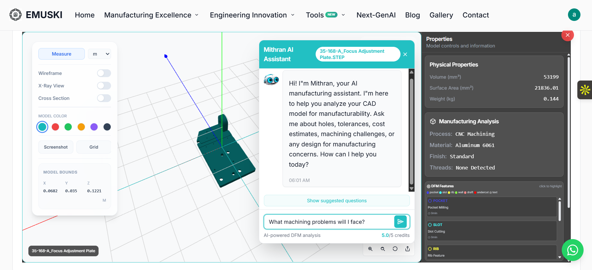 Emuski DFM CAD Intelligence gallery image