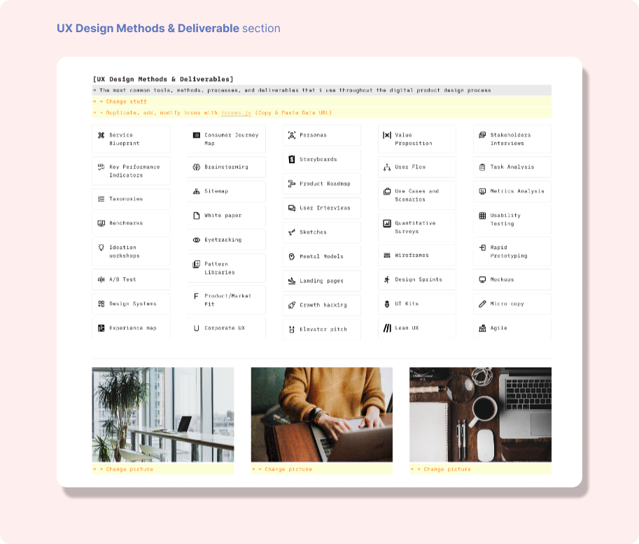 Trang đích thiết kế UX tối thiểu media 4